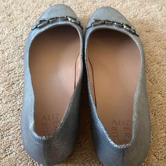 Naturalizer silver leather Maxwell bit ballet flat - Picture 6 of 6